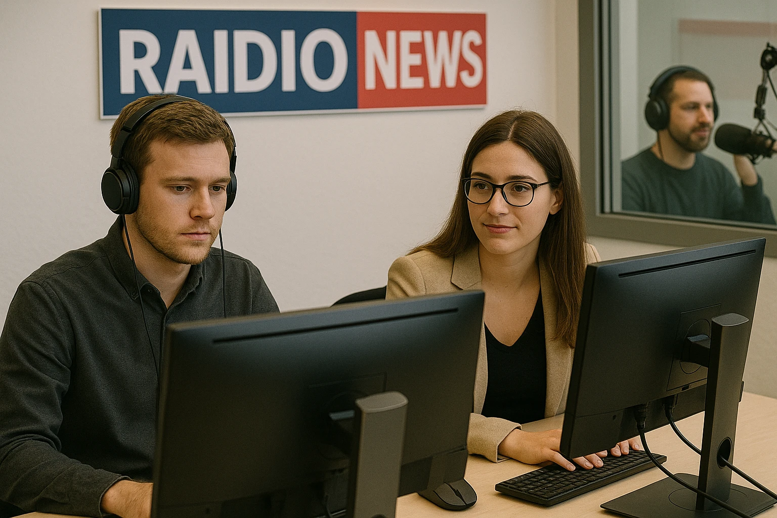 Artificial intelligence for a radio station newsroom
